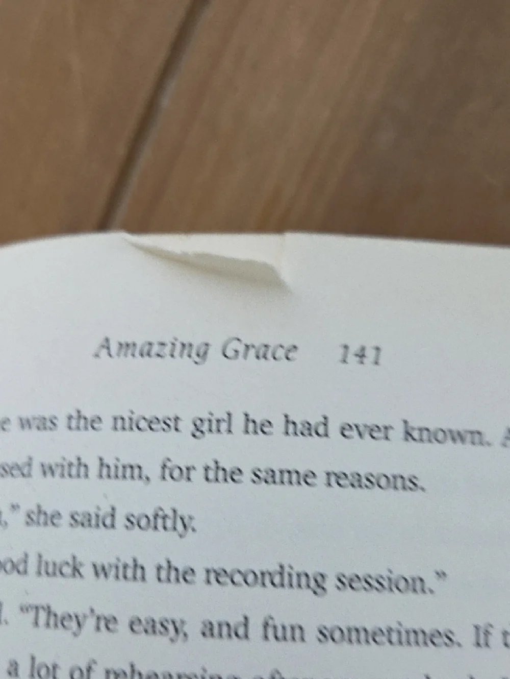 Danielle Steel Amazing Grace Hardcover Book - Blue & Red